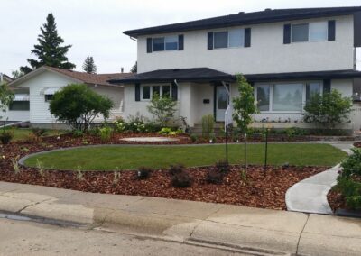 a yard that was restored by Lush Landscaping