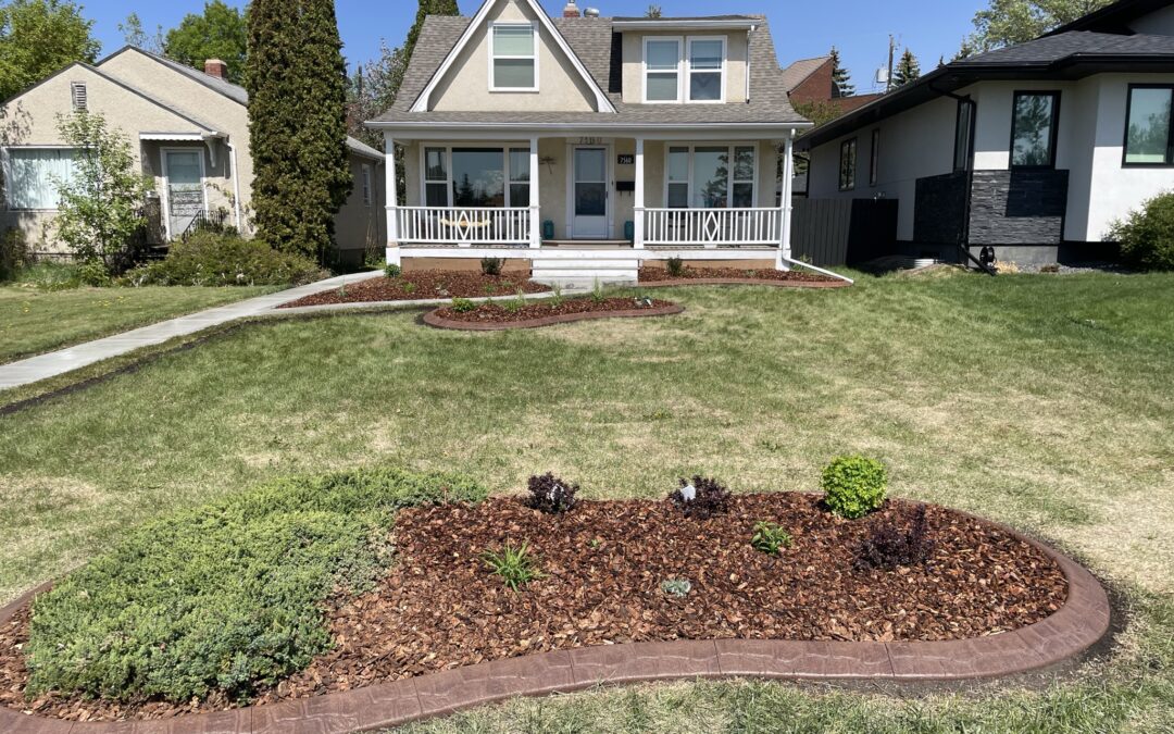 Front yard landscaping by Lush Landscaping