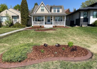 Front yard landscaping by Lush Landscaping