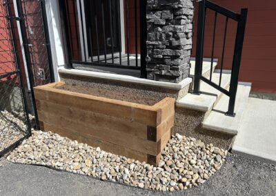 Planter built by Lush Landscaping in Edmonton