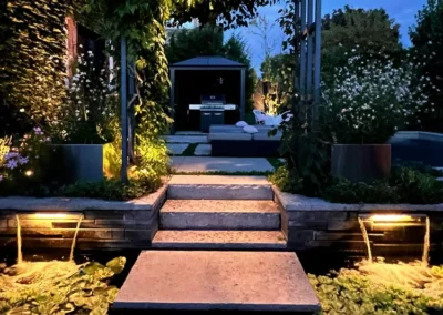 illuminated architectural features